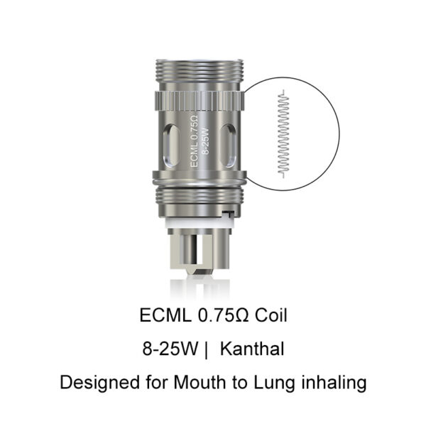 Eleaf EC Series Coil Heads for iSmoka Eleaf iJust S & iJust 2 & ijust 2 Mini & Melo & Melo 2 & Melo 3 & Melo 3 Mini & Pico & lemo 3 & Atlantis & Atlantis 2 & Atalantis Mega & Pico Plus & iJust ECM Tank & MELO 4 & MELO 3 Nano & Melo 6 Tank(5pcs/pack)