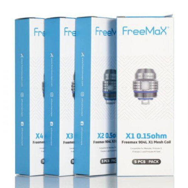 Freemax 904L X Mesh Coil for Fireluke 2,Fireluke 3,Twister Fireluke 2,Fireluke Mesh Tank,Maxluke Tank,Fireluke M Tank,Fireluke 4 Tank (5pcs/pack)