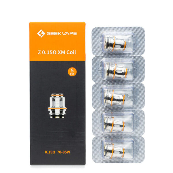 Geekvape Z Series Coil For Z (Zeus) Sub Ohm Tank,Obelisk Tank,Obelisk 120FC kit,Obelisk 200 kit,Z Sub Ohm 2021 Tank,Z Sub Ohm SE Tank,Z Fli Tank / Aegis Legend III Kit (5pcs/pack)