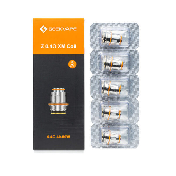 Geekvape Z Series Coil For Z (Zeus) Sub Ohm Tank,Obelisk Tank,Obelisk 120FC kit,Obelisk 200 kit,Z Sub Ohm 2021 Tank,Z Sub Ohm SE Tank,Z Fli Tank / Aegis Legend III Kit (5pcs/pack)