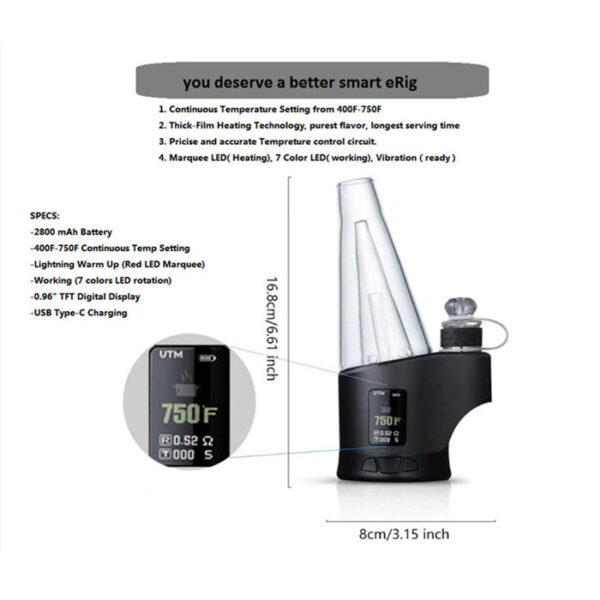 HATO H2 Wax Vaporizer Battery 2800mAh