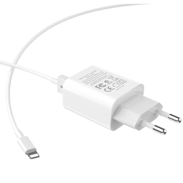 HOCO C62A Victoria Dual Port Fast Charger For 7/7 Plus/6S/6S Plus/6 Plus/6/SE (2020)/ 11/ 11Pro/11ProMax/XsMax,/XR/ XS/X/8/8 Plus/ AirPods/Ipad/Samsung/LG/HTC/Huawei/Moto/xiao MI and More