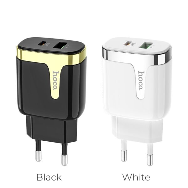 HOCO C79A Zeus PD+QC3.0 Fast Charger For 7/7 Plus/6S/6S Plus/6 Plus/6/SE (2020)/ 11/ 11Pro/11ProMax/XsMax,/XR/ XS/X/8/8 Plus/ AirPods/Ipad/Samsung/LG/HTC/Huawei/Moto/xiao MI and More
