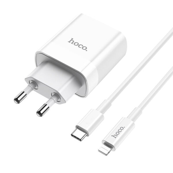 HOCO C80A Rapido PD+QC3.0 Fast Charger For 7/7 Plus/6S/6S Plus/6 Plus/6/SE (2020)/ 11/ 11Pro/11ProMax/XsMax,/XR/ XS/X/8/8 Plus/ AirPods/Ipad/Samsung/LG/HTC/Huawei/Moto/xiao MI and More