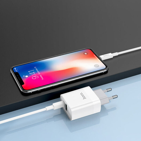 HOCO C80A Rapido PD+QC3.0 Fast Charger For 7/7 Plus/6S/6S Plus/6 Plus/6/SE (2020)/ 11/ 11Pro/11ProMax/XsMax,/XR/ XS/X/8/8 Plus/ AirPods/Ipad/Samsung/LG/HTC/Huawei/Moto/xiao MI and More