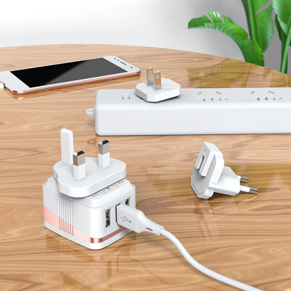 HOCO C83 Detachable Pin Fast Charger For 7/7 Plus/6S/6S Plus/6 Plus/6/SE (2020)/ 11/ 11Pro/11ProMax/XsMax,/XR/ XS/X/8/8 Plus/ AirPods/Ipad/Samsung/LG/HTC/Huawei/Moto/xiao MI and More