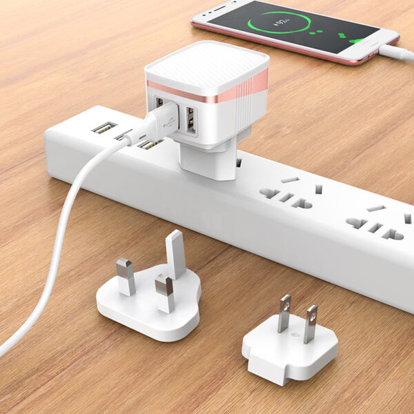HOCO C83 Detachable Pin Fast Charger For 7/7 Plus/6S/6S Plus/6 Plus/6/SE (2020)/ 11/ 11Pro/11ProMax/XsMax,/XR/ XS/X/8/8 Plus/ AirPods/Ipad/Samsung/LG/HTC/Huawei/Moto/xiao MI and More