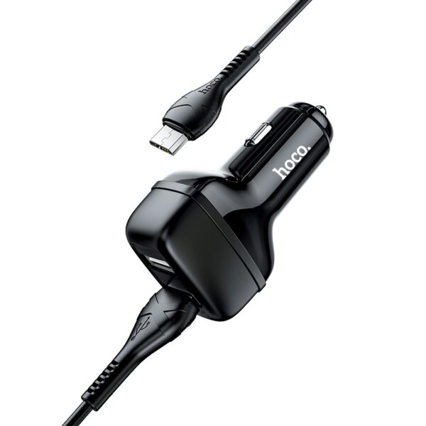 HOCO Z36 Leader Dual Port Car Charger Fast Charging For 7/7 Plus/6S/6S Plus/6 Plus/6/SE (2020)/ 11/ 11Pro/11ProMax/XsMax,/XR/ XS/X/8/8 Plus/ AirPods/Ipad/Samsung/LG/HTC/Huawei/Moto/xiao MI and More