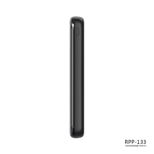 REMAX RPP-133 Mirroe Series With Wireless High Speed Charging Power Bank For 7/7 Plus/6S/6S Plus/6 Plus/6/SE (2020)/ 11/ 11Pro/11ProMax/XsMax,/XR/ XS/X/8/8 Plus/ AirPods/Ipad/Samsung/LG/HTC/Huawei/Moto/xiao MI and More 10000mAh