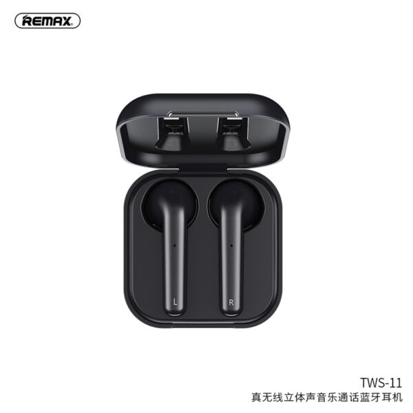 REMAX TWS-11 Bluetooth 5.0 True Wireless Earbuds With Charging Case Premium Sound With Deep Bass For Sport Running 300mAh