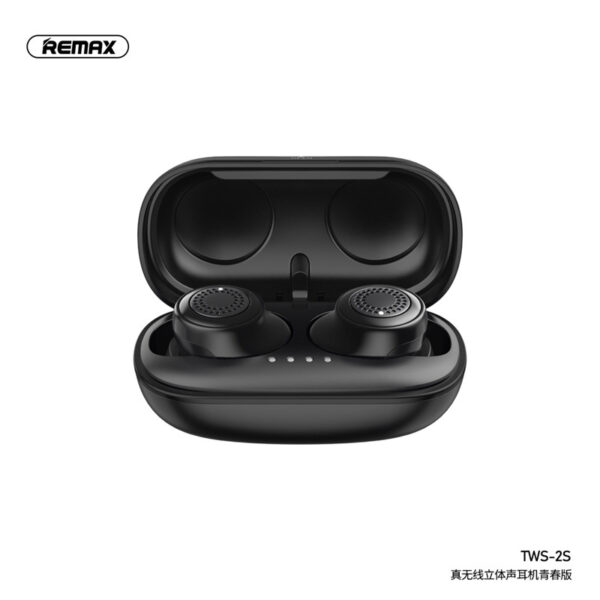 REMAX TWS-2S Bluetooth 5.0 True Wireless Headset Premium SREMAound With Deep Bass For Sport Running 350mAh