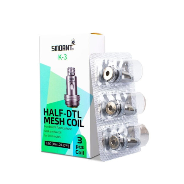 Smoant K Series Replacement Coils for Knight 80, Pasito II Kit, Knight Aio Kit (3pcs/pack)