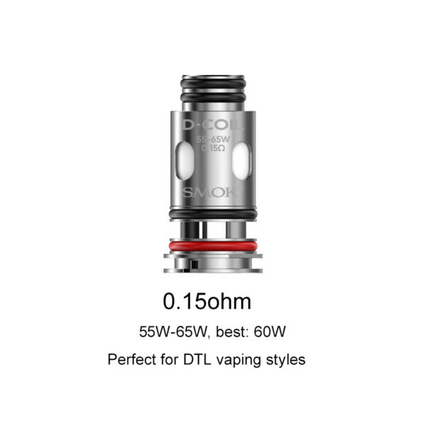 Smok D-Coil Series Replacement Coil for X-PRIV Solo Kit,TF-D Tank (5pcs/pack)