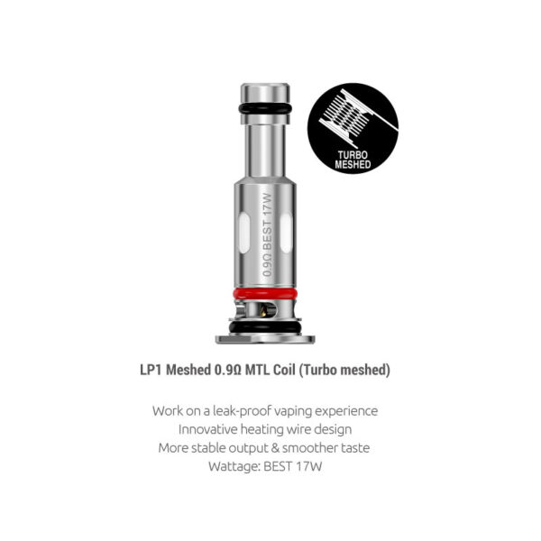 SMOK LP1 Coil for SMOK Novo 4 Kit / Smok Pozz Pro kit / SMOK Novo 4 Mini Kit / SMOK Nfix Pro Kit / SMOK RPM 25 (5pcs/pack)
