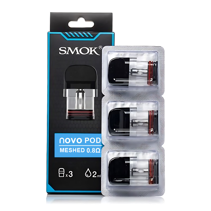 SMOK Novo Pod Cartridge for SMOK Novo, Novo 2, Novo 2s, Novo 2X, Novo 3, Novo Eco,Novo Master, Novo Master Box,Novo Pro, Novo SE, Propod GT Kit,,Novo GT Pod, Novo GT Box Kit 2ml (3pcs/pack)