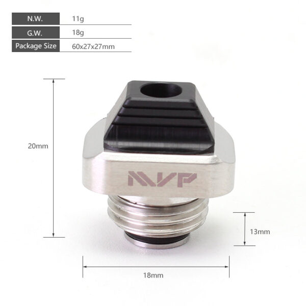 SXK Arrow MVP Drip Tip Set for BB / Billet Boro AIO Mod (4pcs/pack)