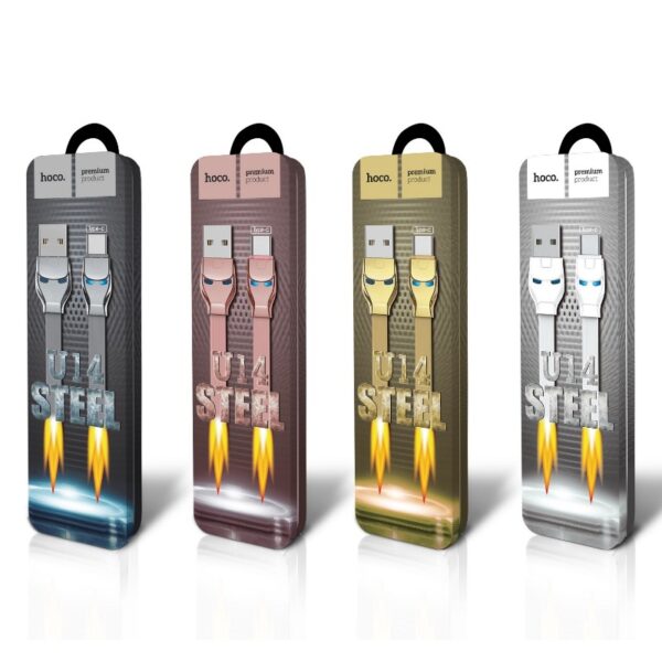 HOCO U14 Steel Man Fast Charging Cable