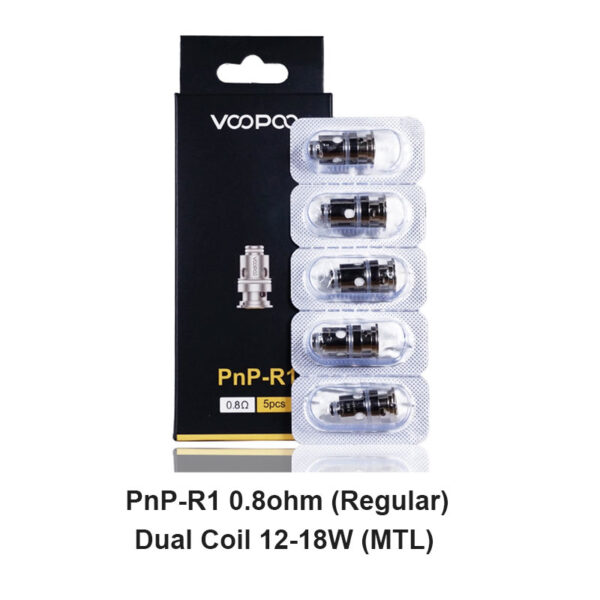 Voopoo PnP Replacement Coils for Drag Baby/Mini/2/S/X,VINCI Series Kit,Argus Pro,PnP 20/22,V.SUIT,Doric 60,Drag E60,Drag H80 S (5Pcs/Pack)